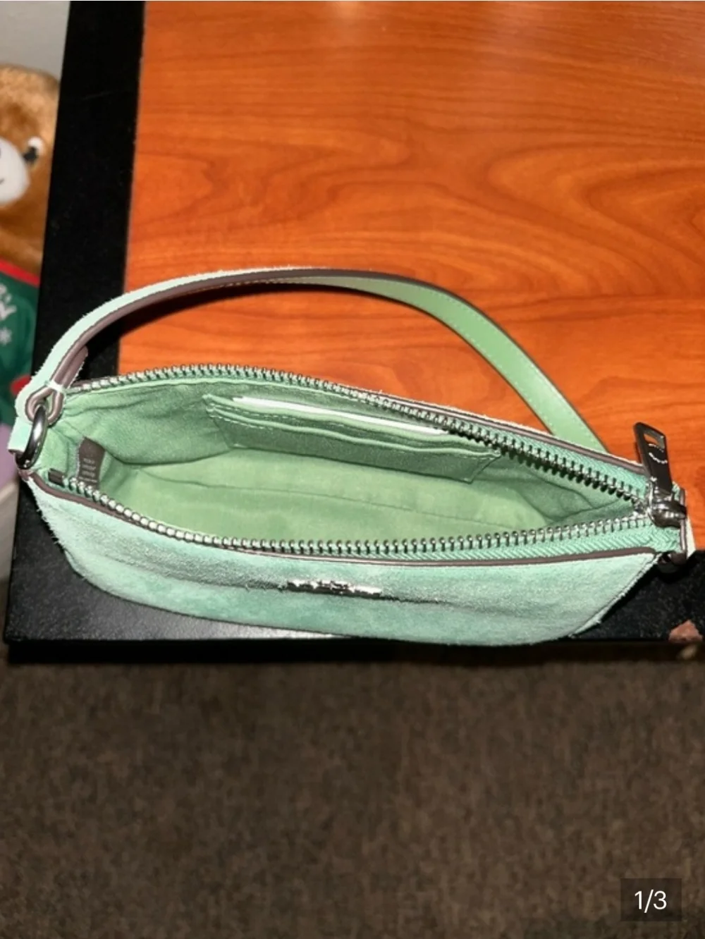 Coach Nolita Mint Green Suede - Picture 2 of 2
